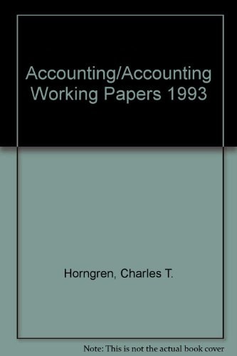 Accounting/Accounting Working Papers 1993