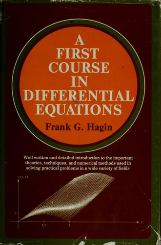 A first course in differential equations