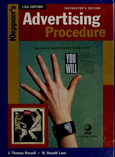 Kleppner's Advertising Procedure (The Prentice Hall Series in Marketing)