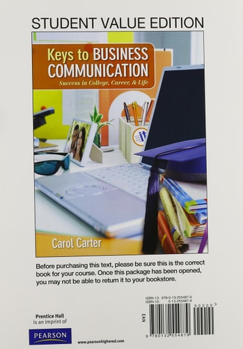 Keys to Business Communication, Student Value Edition Plus 2014 MyBCommLab with Pearson EText -- Access Card Package
