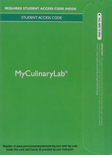 MyLab Culinary with Pearson EText -- Access Card -- for Garde Manger Cold Kitchen Fundamentals