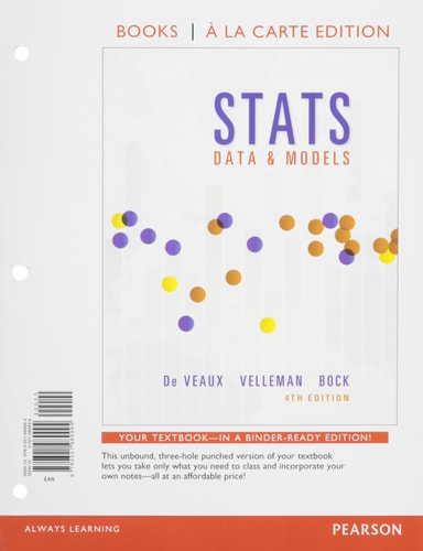 Stats: Data and Models, Books a la Carte Edition Plus NEW MyLab Statistics with Pearson eText -- Access Card Package
