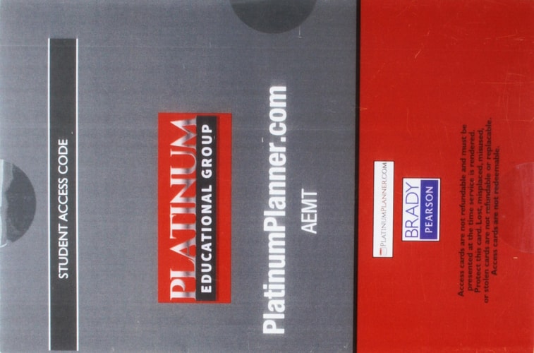 Platinum Planner AEMT Student Access Code Card