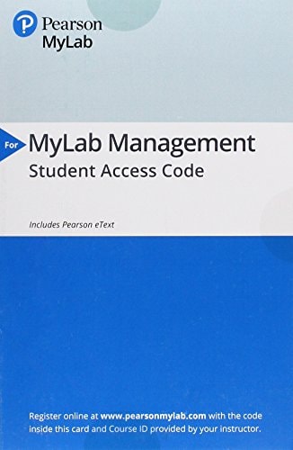MyLab Management with Pearson eText -- Access Card -- for Organizational Behavior
