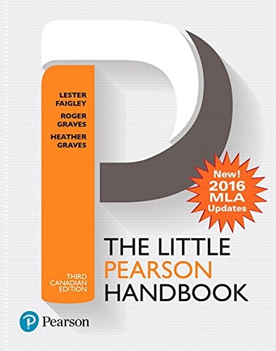 The Little Pearson Handbook, Third Canadian Edition (MLA Update) Plus MyLab Writing with Pearson eText -- Access Card Package