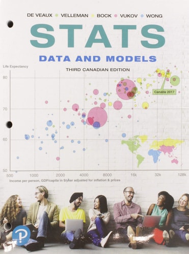 Stats Data and Models, Third Canadian Edition, Loose Leaf Version