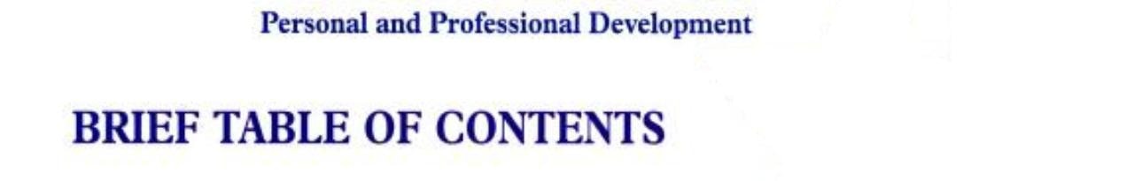 Human Relations Personal and Professional Development