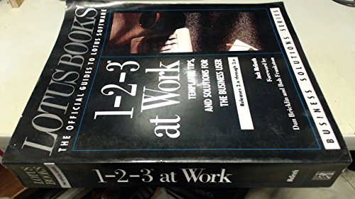 Working with 1-2-3 The Joy of Lotus