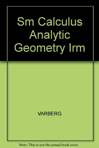 Calculus with Analytical Geometry