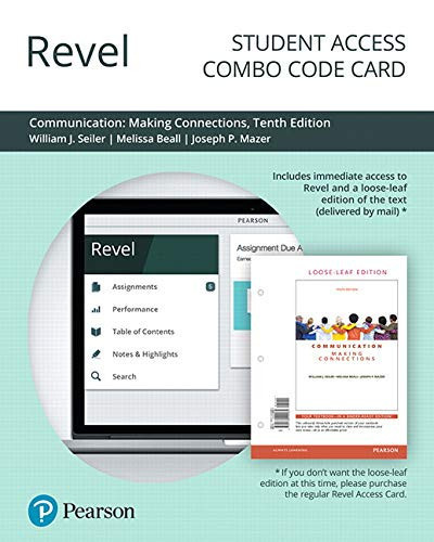 Revel for Communication Making Connections -- Combo Access Card