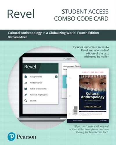 Revel + Print Combo Access Code for Cultural Anthropology in a Globalizing World