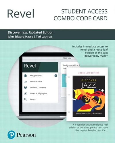 REVEL for Discover Jazz -- Combo Access Card