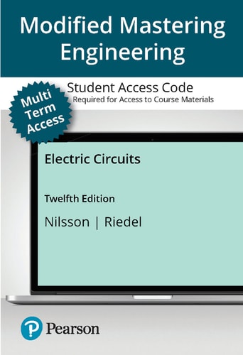 Mastering Engineering with Pearson eText Access Code (12 Months) for Electric Circuits