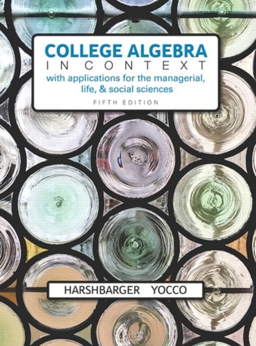 Mylab Math With Pearson Etext -- 18 Week Standalone Access Card -- for College Algebra in Context With Integrated Review