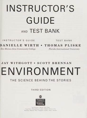 Environment - The Science Behind The Stories - AP Instructor's Guide and Test Bank
