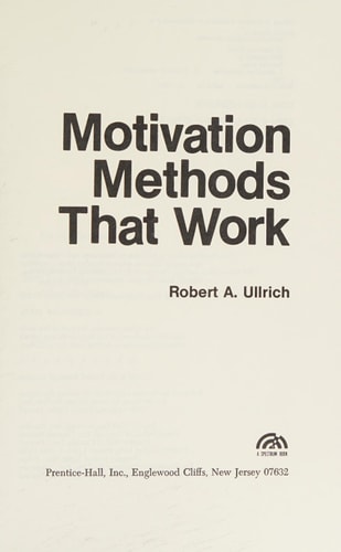 Motivation methods that work