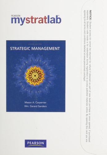 Strategic Management Mymanagementlab + E-book Student Access Code Card