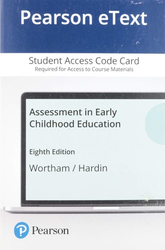 Assessment in Early Childhood Education -- Pearson eText