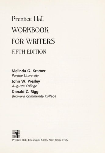 Prentice-Hall Workbook for Writers