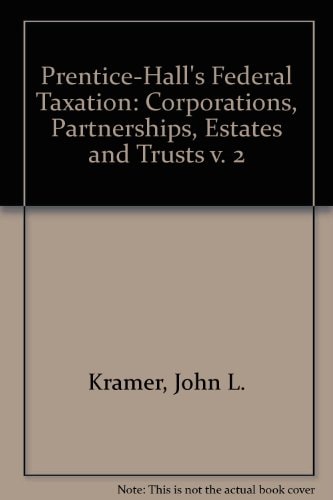 Prentice Hall's Federal Taxation 1994 Corporations, Partnership, Estates and Trusts
