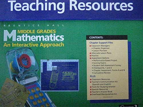 Prentice Hall Middle Grades Math, Grade 8 An Interactive Approach, 1955