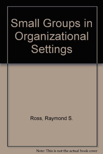 Small Groups in Organizational Settings