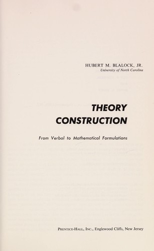 Theory Construction