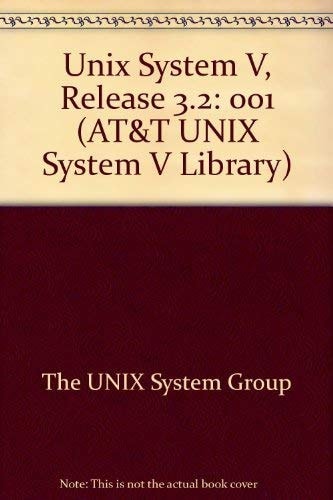 Unix System V Release 3.2: System Administrator's Guide