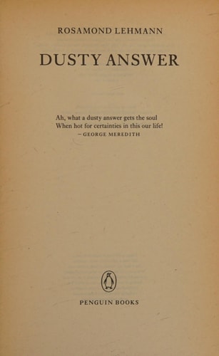 Dusty Answer