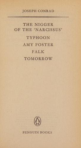 The Nigger of the 'Narcissus': Typhoon and Other Stories
