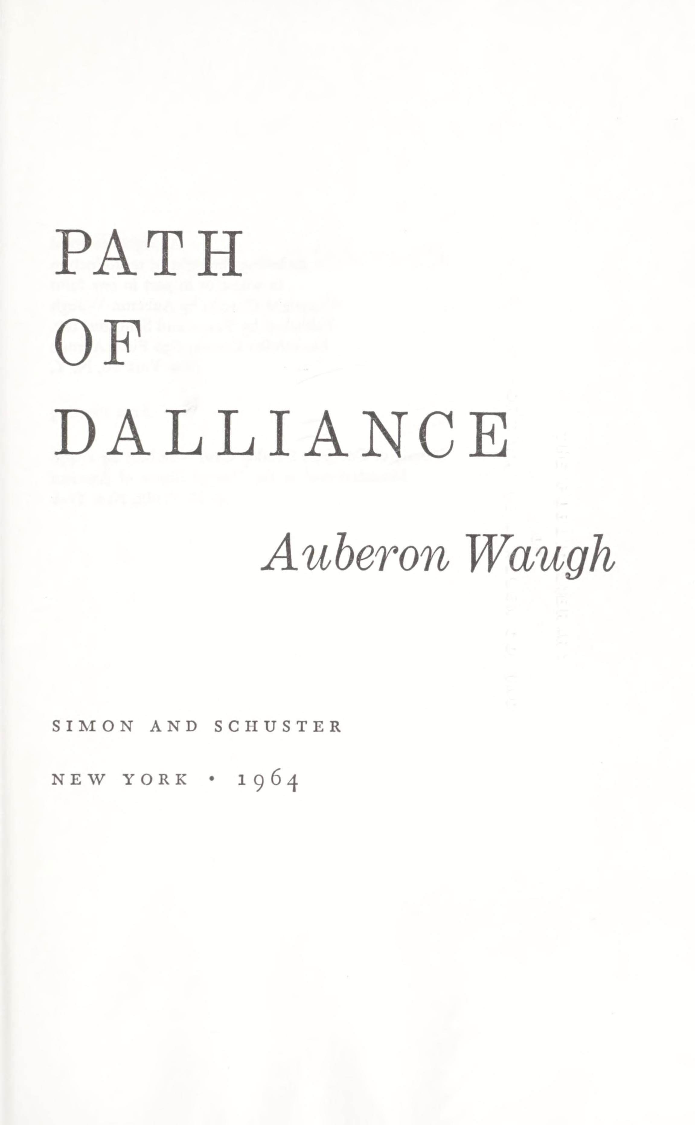 Path of Dalliance