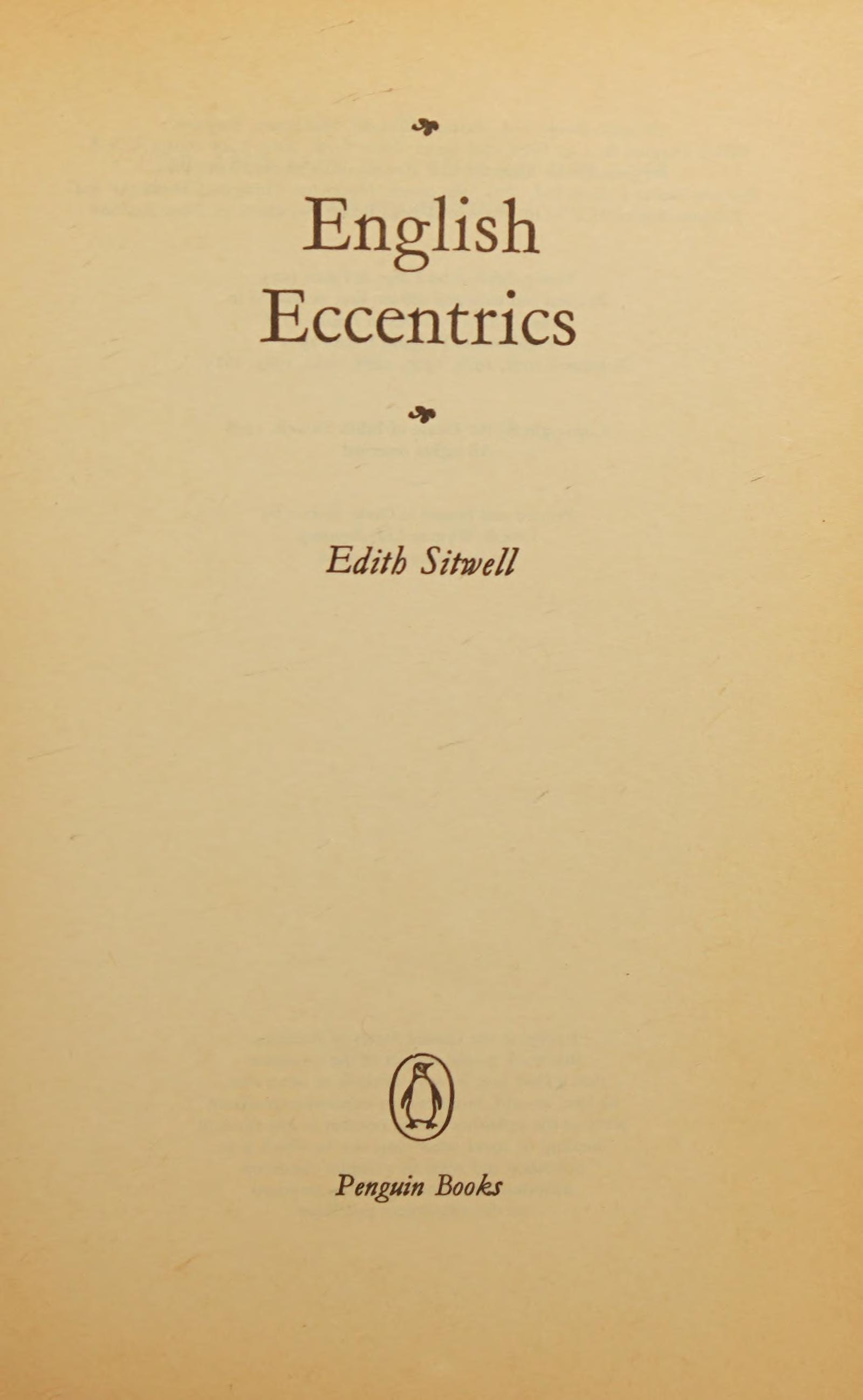 English Eccentrics: A Gallery of Weird