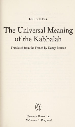The Universal Meaning of the Kabbalah