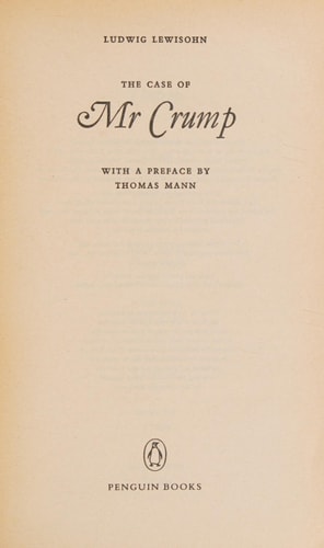 The Case of Mr. Crump
