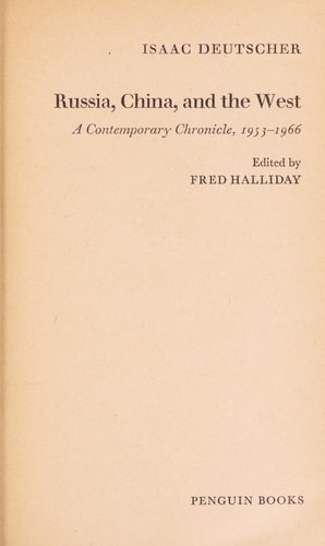 Russia, China and the West 1953-1966