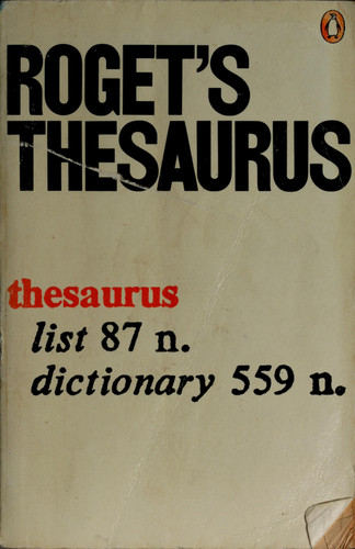 Roget's Thesaurus of English Words and Phrases