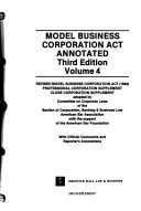 Model Business Corporation Act Annotated: Revised Model Business Corporation Act
