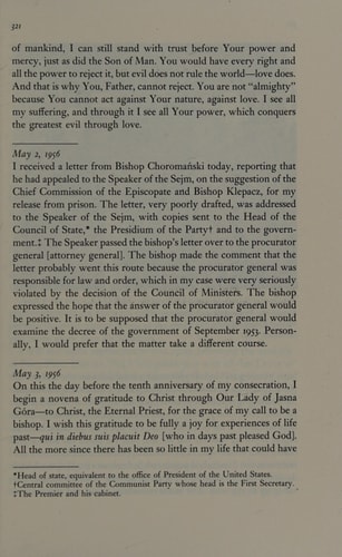 A Freedom Within: The Prison Notes of Stefan Cardinal Wyszynski (English and Polish Edition)