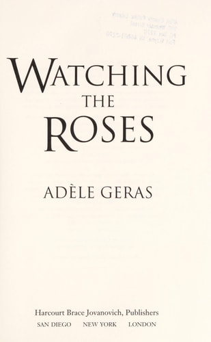 Edition published by Harcourt Brace Jovanovich
