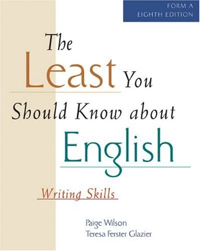 The Least You Should Know about English Writing Skills : Form A
