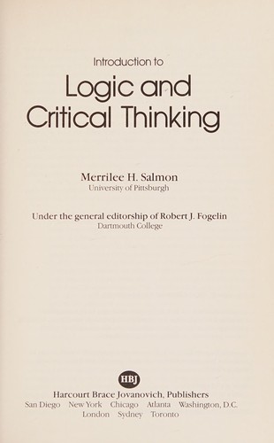 Salmon Intro to Logic & Crit Thinking