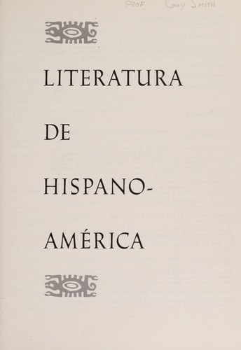 Literatura de Hispanico-America