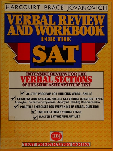 Verbal Review and Workbook for the Scholastic Aptitude Test