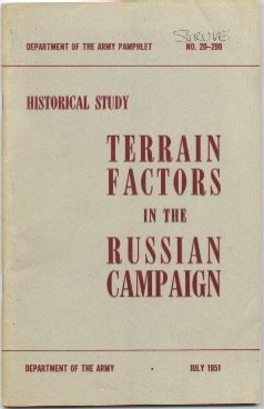 Terrain Factors in the Russian Campaign