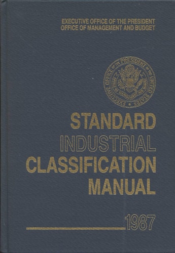 Standard Industrial Classification Manual: 1987