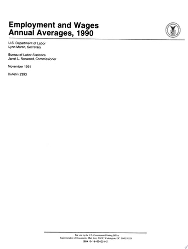 Employment and Wages, Annual Average 1990