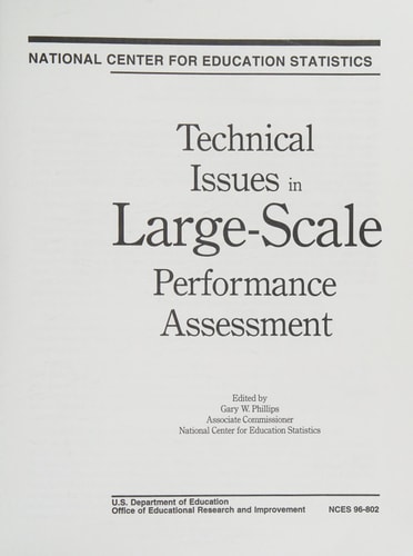 Technical Issues in Large-Scale Performance Assessment