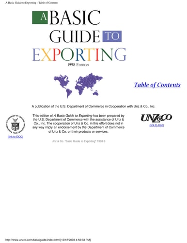 Basic Guide to Exporting