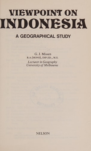 Viewpoint on Indonesia: A Geographical Study