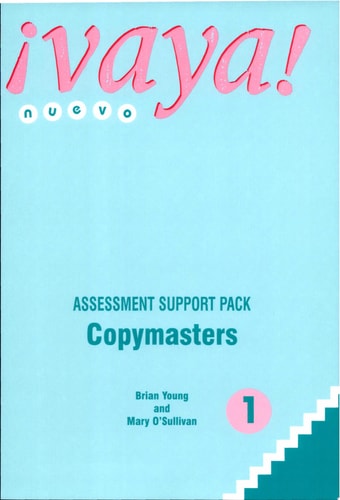 Vaya! - Nuevo 1 Assessment Support Pack Copymasters